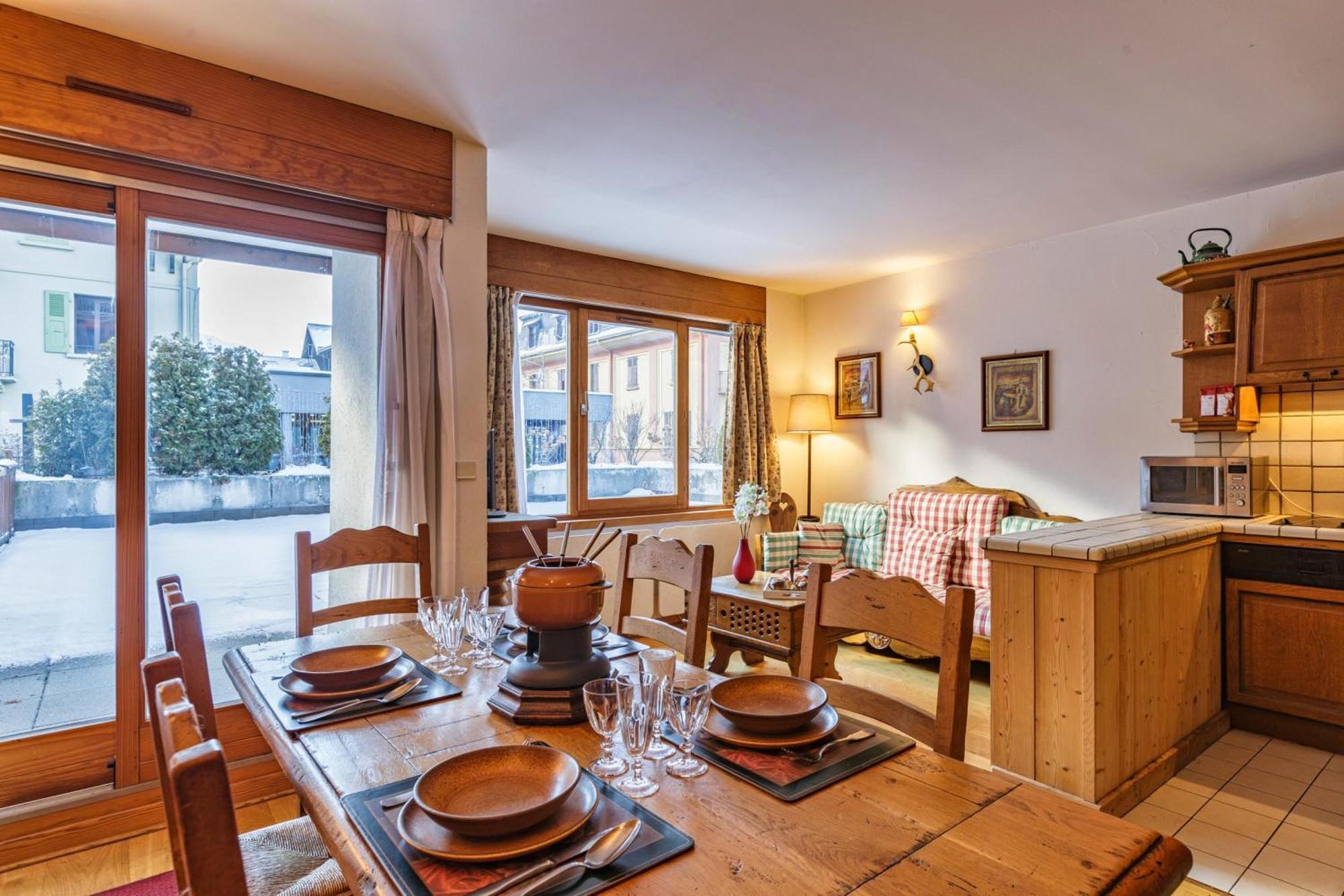 Duplex Aiguille Du Midi Large Terrasse - Happy Rentals Шамони Экстерьер фото