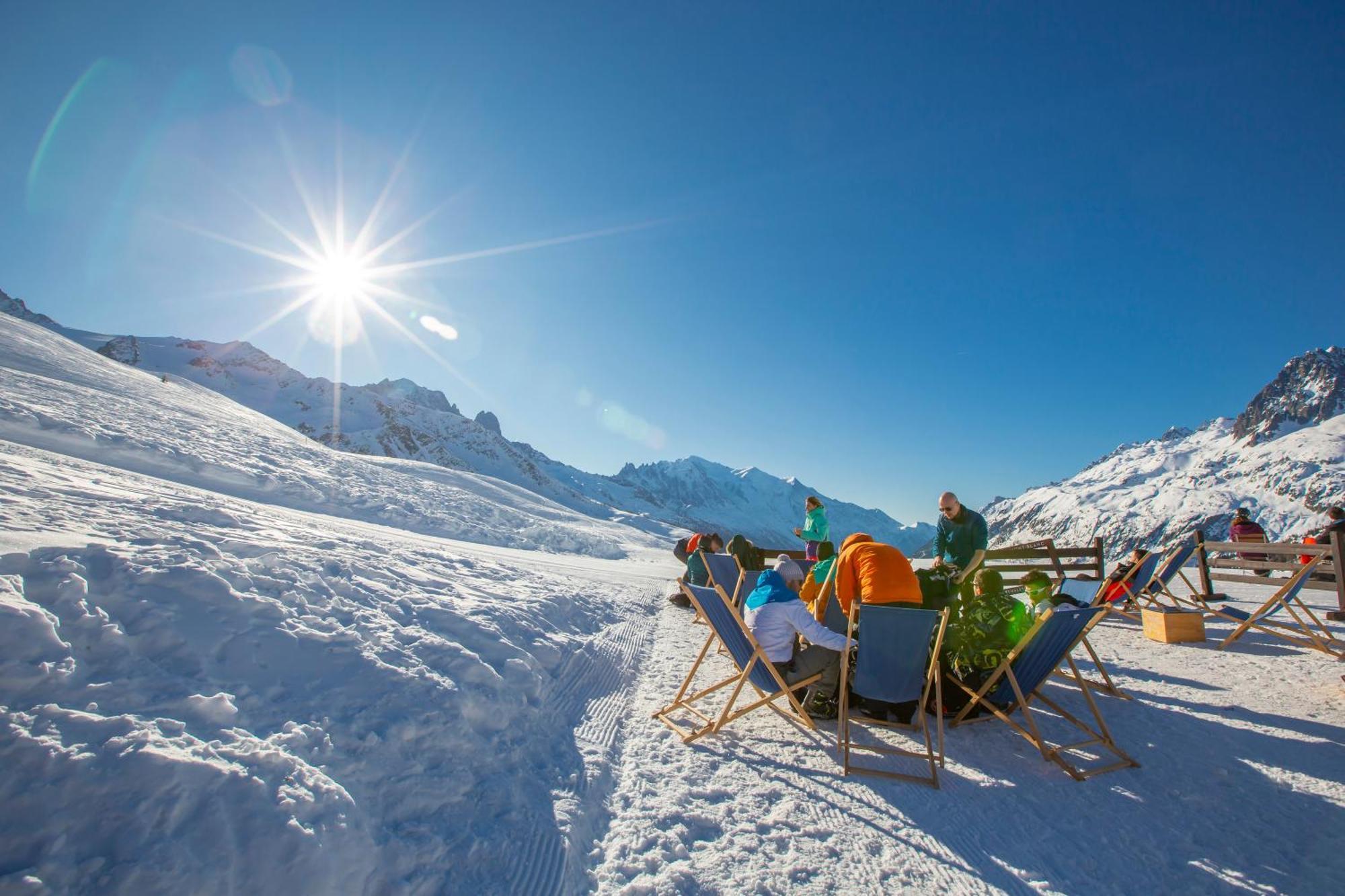 Duplex Aiguille Du Midi Large Terrasse - Happy Rentals Шамони Экстерьер фото